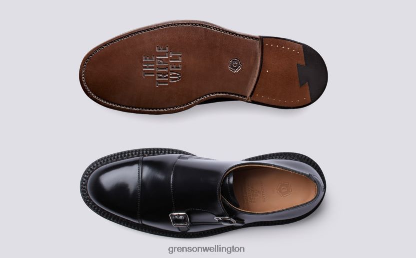 Men Black HANBURY Grenson R4606085 Formal Shoes