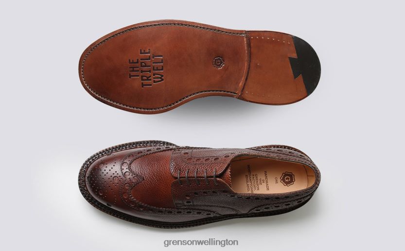 Men Dark Brown ARCHIE Grenson R4606068 Formal Shoes