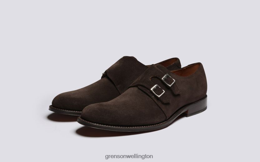 Men Dark Brown ATTICUS Grenson R46060101 Formal Shoes