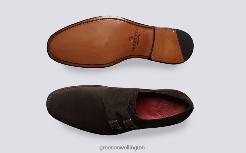 Men Dark Brown ATTICUS Grenson R46060101 Formal Shoes