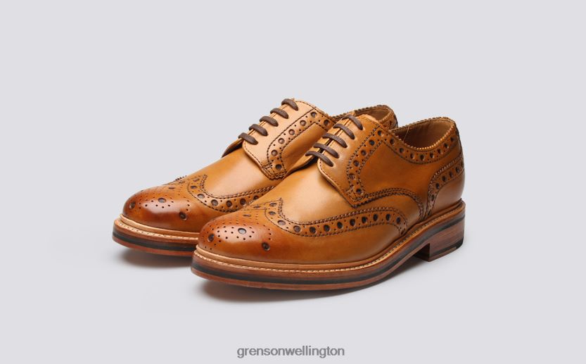 Men Tan ARCHIE Grenson R4606067 Formal Shoes