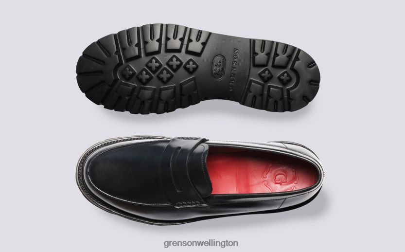 Men Black JEFFREY Grenson R46060126 Loafers