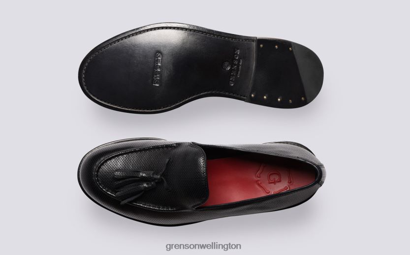 Men Black MERLIN Grenson R46060133 Loafers