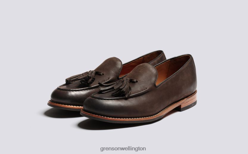Men Brown Burnish MERLIN Grenson R46060134 Loafers