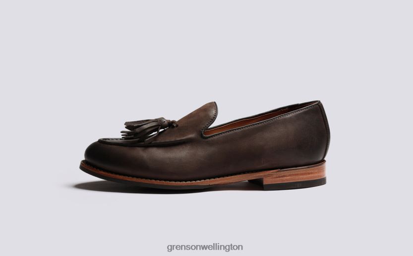 Men Brown Burnish MERLIN Grenson R46060134 Loafers