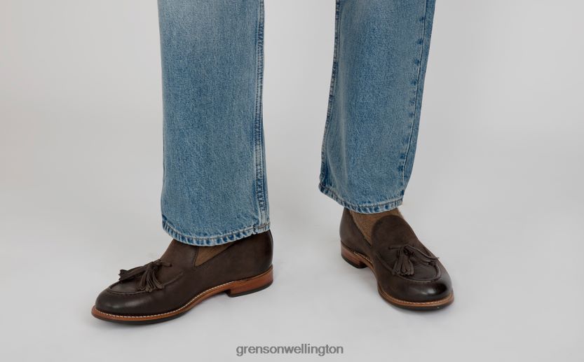 Men Brown Burnish MERLIN Grenson R46060134 Loafers