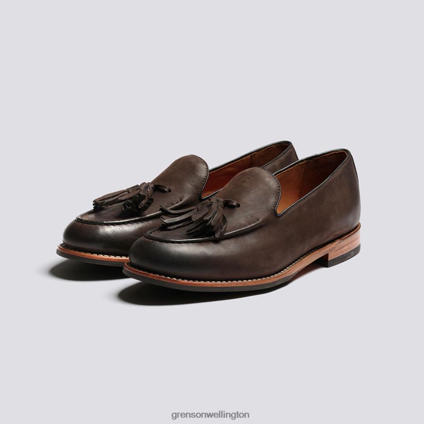 Men Brown Burnish MERLIN Grenson R46060134 Loafers