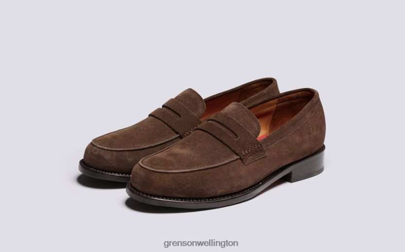 Men Dark Brown JAGO Grenson R46060139 Loafers