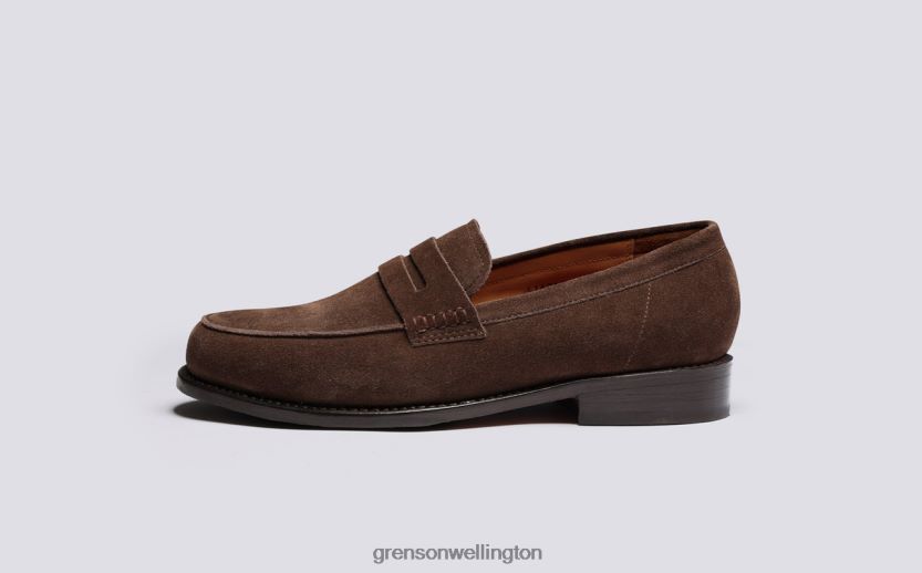 Men Dark Brown JAGO Grenson R46060139 Loafers