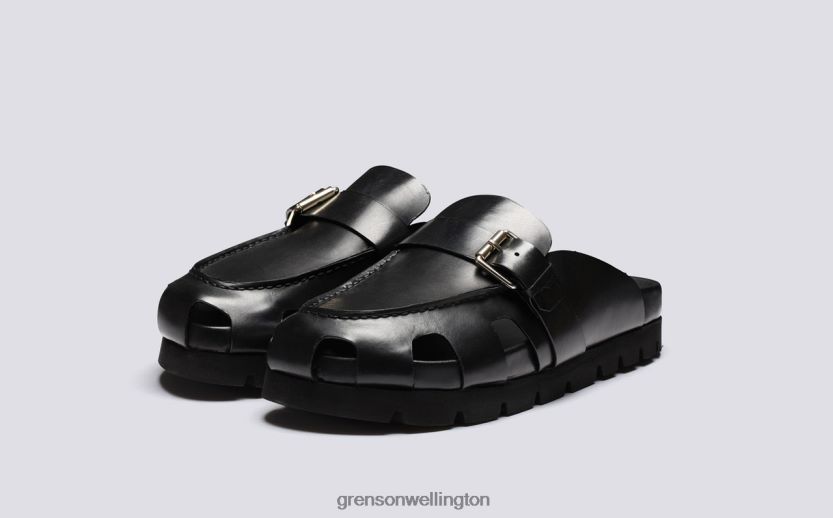 Men Black DALE Grenson R46060214 Sandals