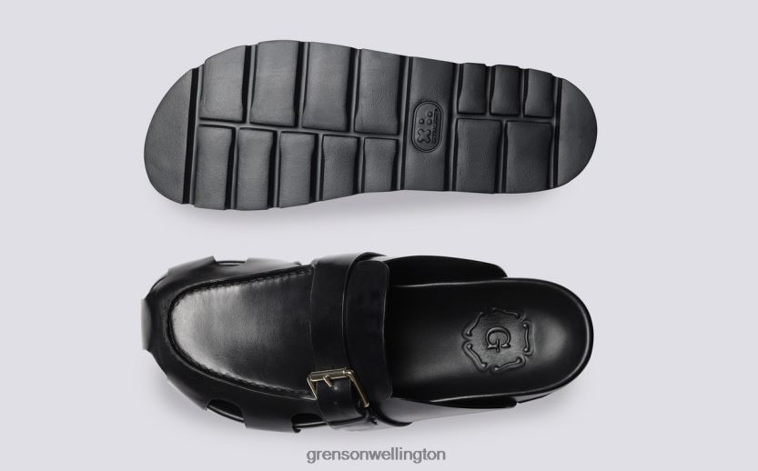 Men Black DALE Grenson R46060214 Sandals