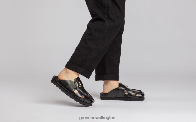 Men Black DALE Grenson R46060214 Sandals