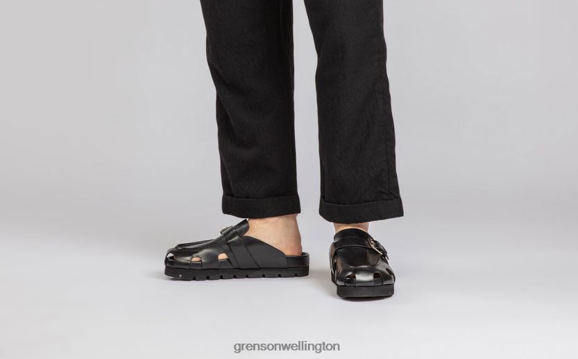 Men Black DALE Grenson R46060214 Sandals