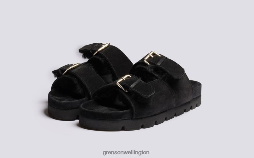 Men Black FLORIN Grenson R46060217 Sandals