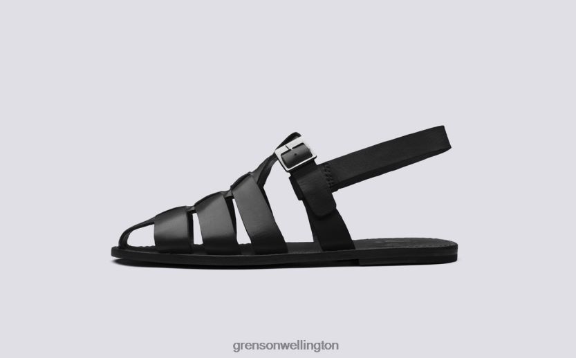 Men Black QUINCY Grenson R46060223 Sandals