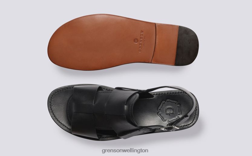 Men Black WILEY 3 Grenson R46060228 Sandals