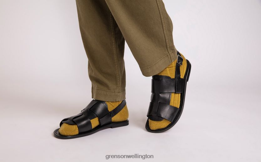 Men Black WILEY 3 Grenson R46060228 Sandals