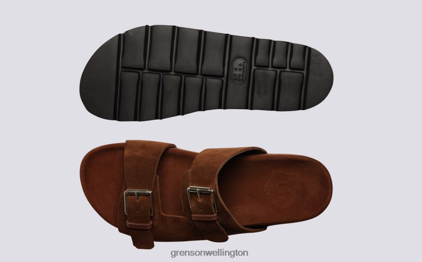 Men Brown FLORIN Grenson R46060215 Sandals