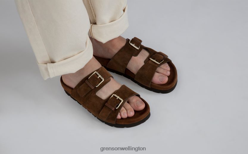 Men Brown FLORIN Grenson R46060215 Sandals