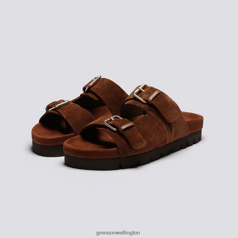 Men Brown FLORIN Grenson R46060215 Sandals