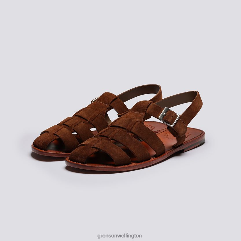 Men Brown QUINCY Grenson R46060220 Sandals