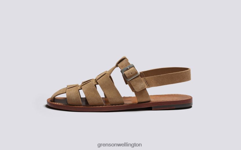 Men Caramel QUINCY Grenson R46060219 Sandals