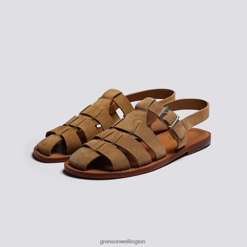 Men Caramel QUINCY Grenson R46060219 Sandals