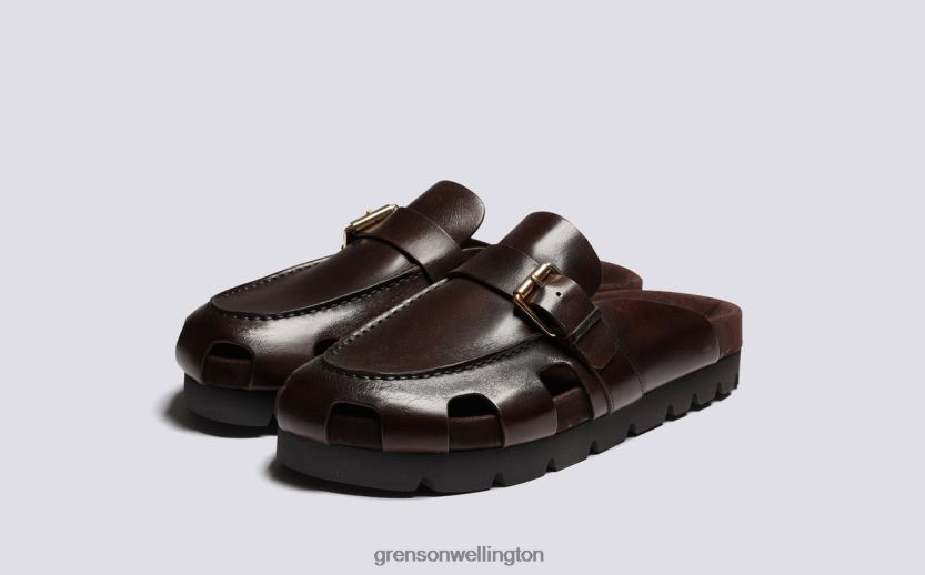 Men Dark Brown DALE Grenson R46060213 Sandals