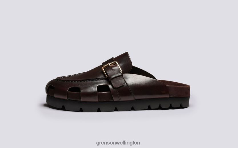 Men Dark Brown DALE Grenson R46060213 Sandals