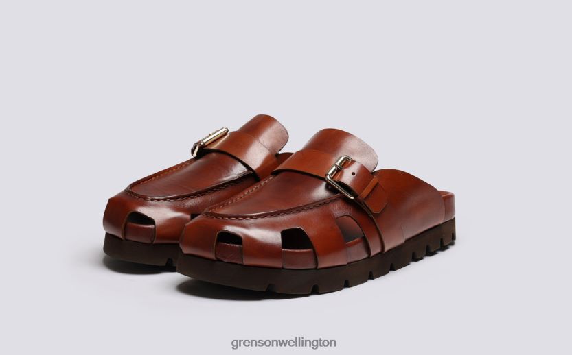 Men Tan DALE Grenson R46060212 Sandals
