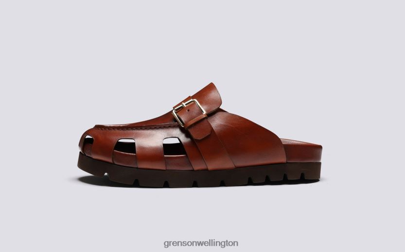 Men Tan DALE Grenson R46060212 Sandals