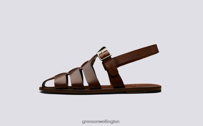 Men Tan QUINCY Grenson R46060221 Sandals