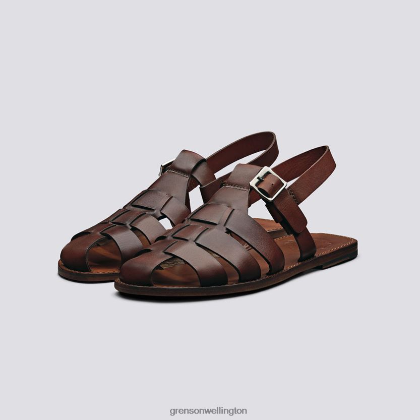 Men Tan QUINCY Grenson R46060221 Sandals