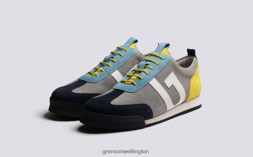 Men Grey Multi SNEAKER 51 Grenson R46060192 Sneakers