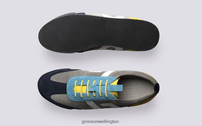 Men Grey Multi SNEAKER 51 Grenson R46060192 Sneakers
