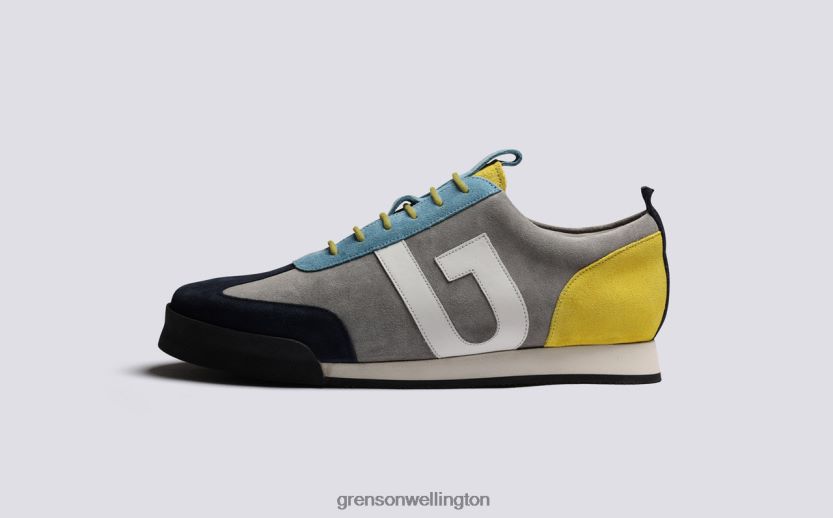 Men Grey Multi SNEAKER 51 Grenson R46060192 Sneakers
