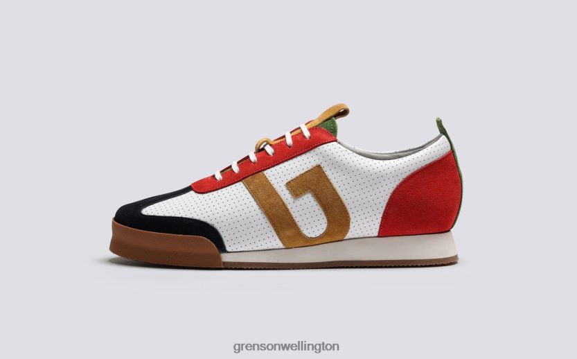 Men Red/Green/White SNEAKER 51 Grenson R46060193 Sneakers