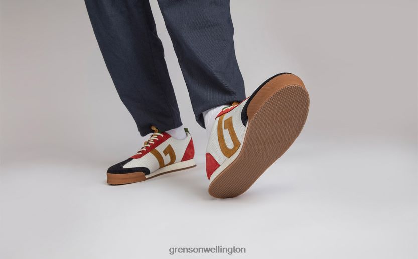 Men Red/Green/White SNEAKER 51 Grenson R46060193 Sneakers