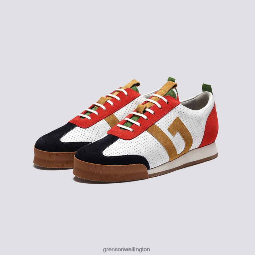 Men Red/Green/White SNEAKER 51 Grenson R46060193 Sneakers