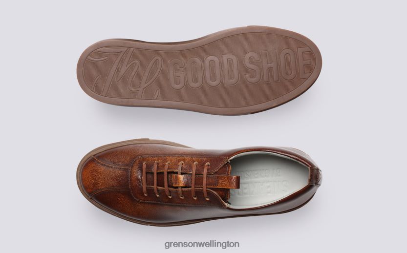 Men Vintage Tan SNEAKER 1 Grenson R46060181 Sneakers