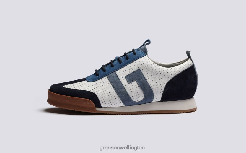 Men White/Blue SNEAKER 51 Grenson R46060188 Sneakers