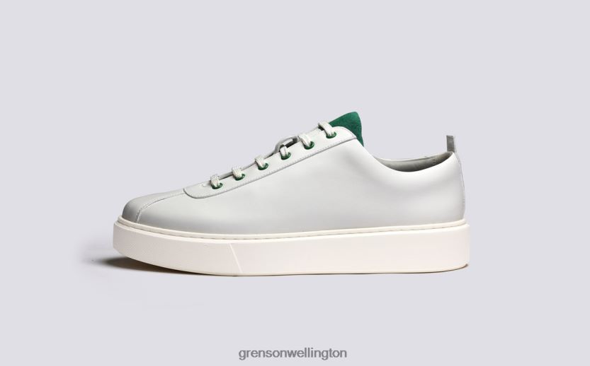 Men White/Green SNEAKER 30 Grenson R46060182 Sneakers