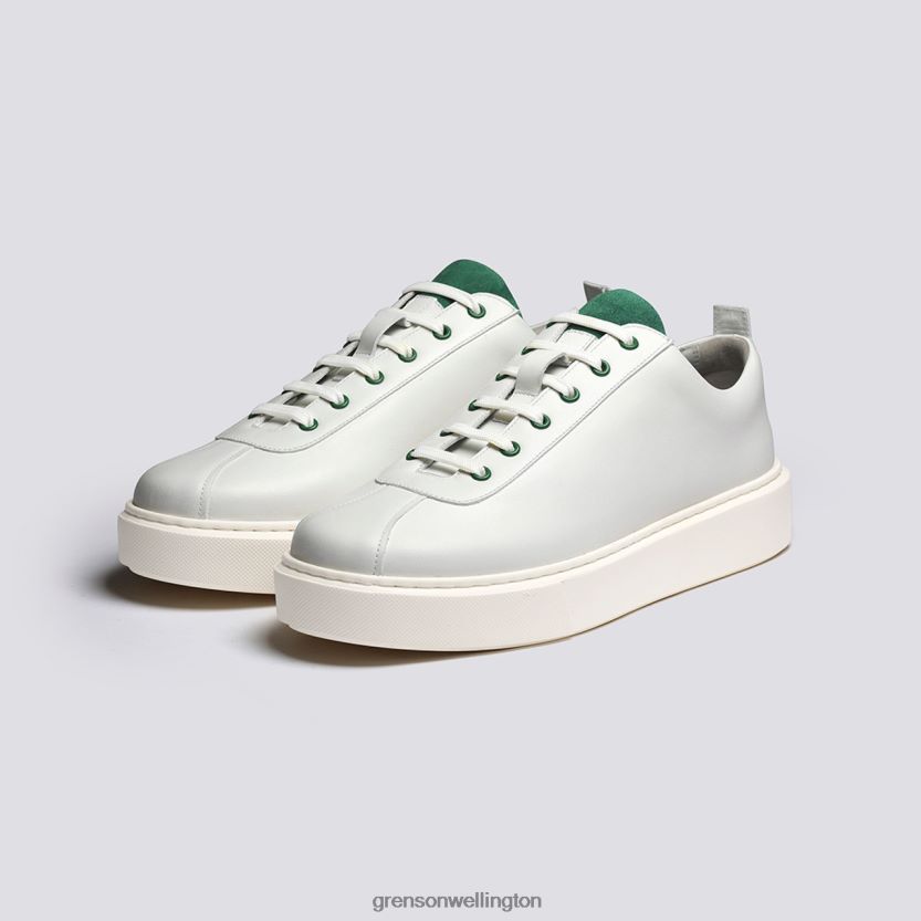 Men White/Green SNEAKER 30 Grenson R46060182 Sneakers