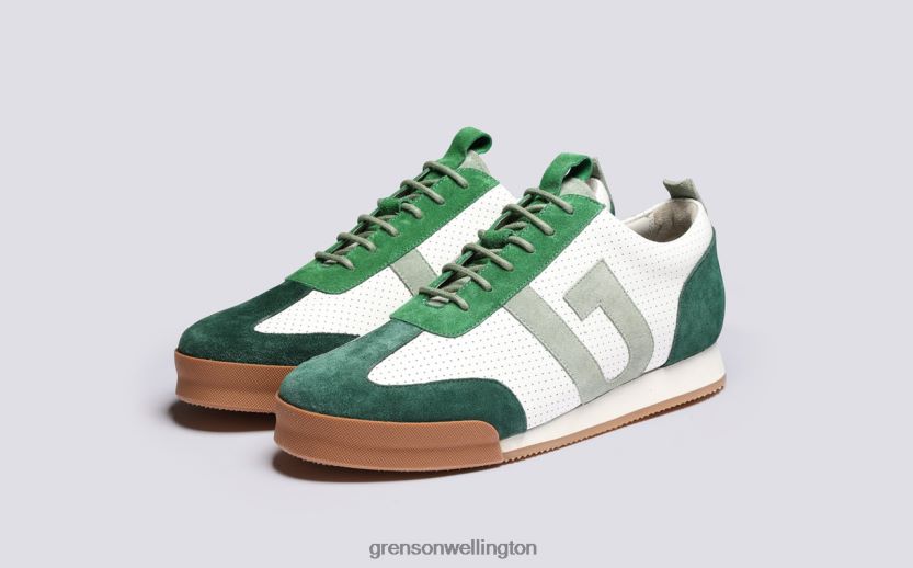 Men White/Green SNEAKER 51 Grenson R46060207 Sneakers