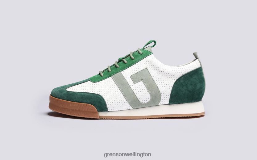 Men White/Green SNEAKER 51 Grenson R46060207 Sneakers