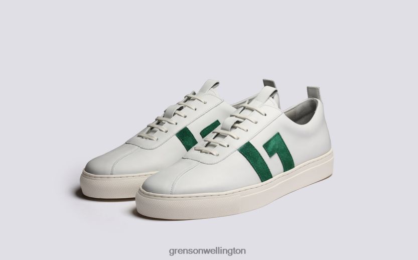 Men White/Green SNEAKER 67 Grenson R46060199 Sneakers