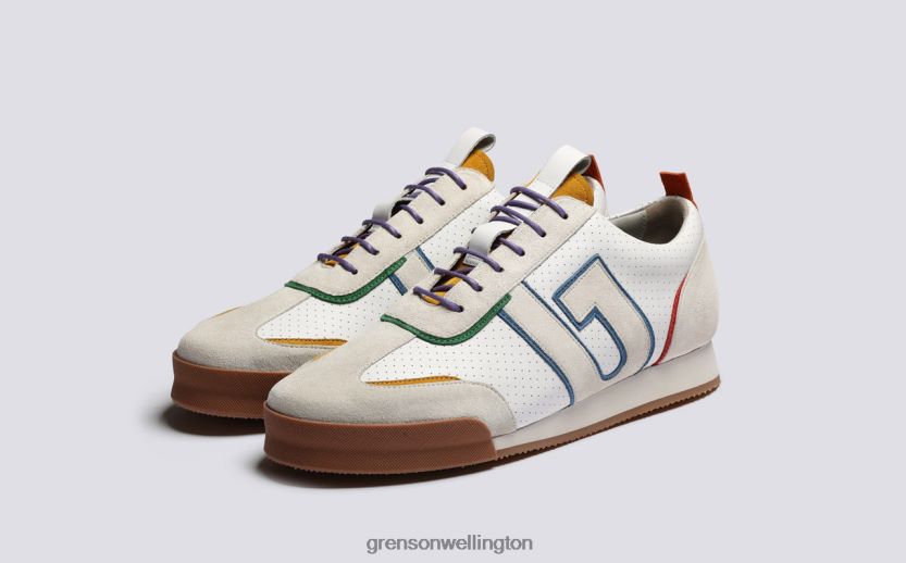 Men White Multi SNEAKER 51 + Grenson R46060187 Sneakers