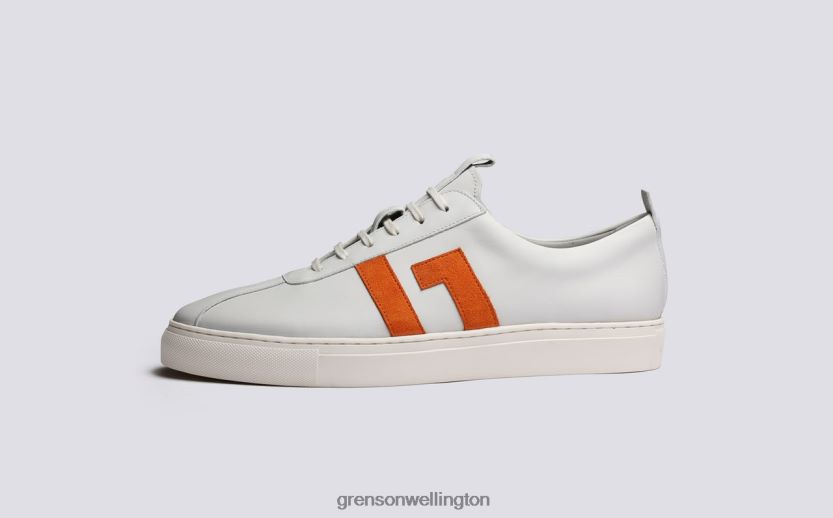 Men White/Orange SNEAKER 67 Grenson R46060198 Sneakers