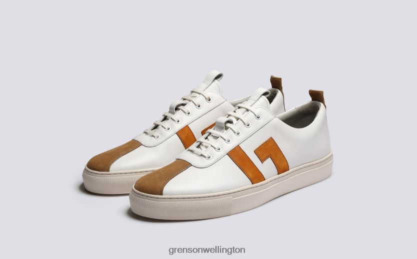 Men White/Yellow SNEAKER 67 Grenson R46060196 Sneakers
