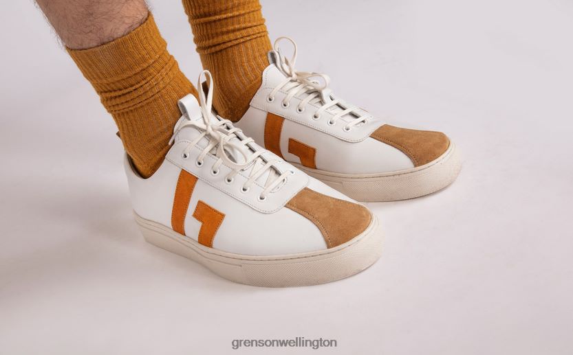 Men White/Yellow SNEAKER 67 Grenson R46060196 Sneakers